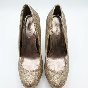 Le Chateau Sparkling Gold Women's Heels